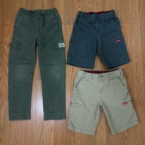 Levi's Kids Cargo Pants and Shorts bundle kids size 7